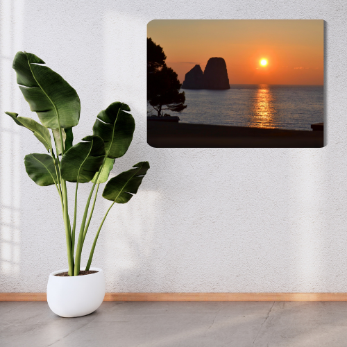 Poster Metal 40x30 Capri Faraglioni incantati