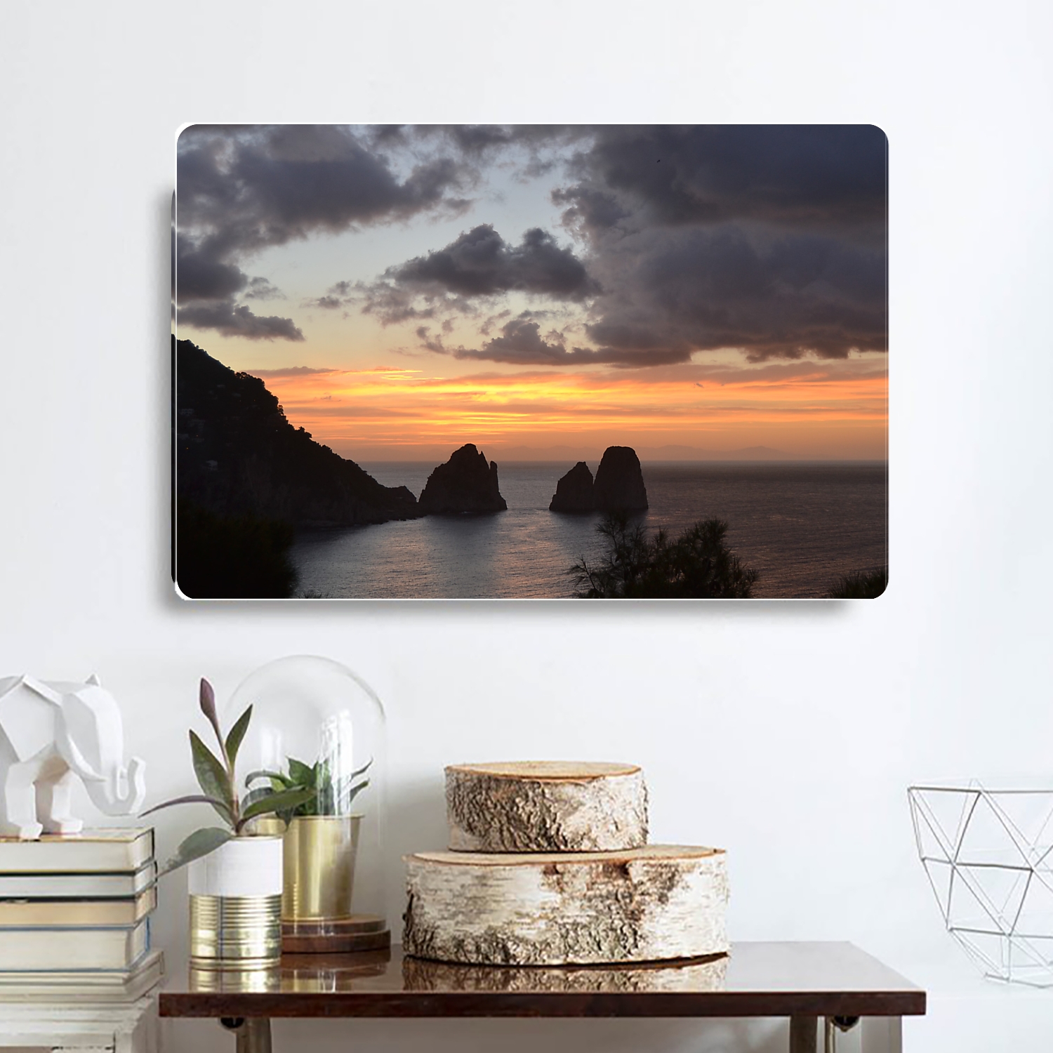 Poster Metal 40x30 Capri Morning Symphony Metallo