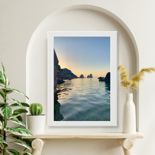 Poster con Cornice 40x60 Faraglioni da Sogno