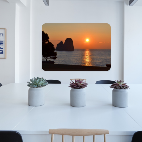 Poster Metal 40x30 Capri Faraglioni incantati