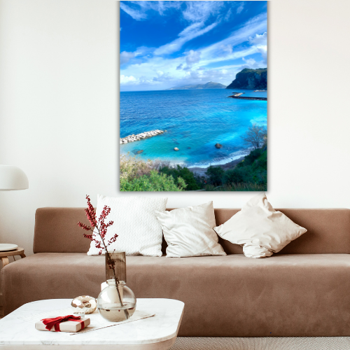 Symphony of Blue Capri Canvas