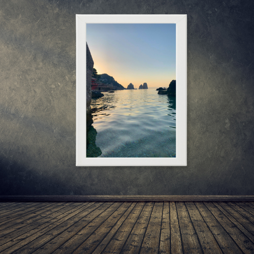 Poster con Cornice 40x60 Faraglioni da Sogno