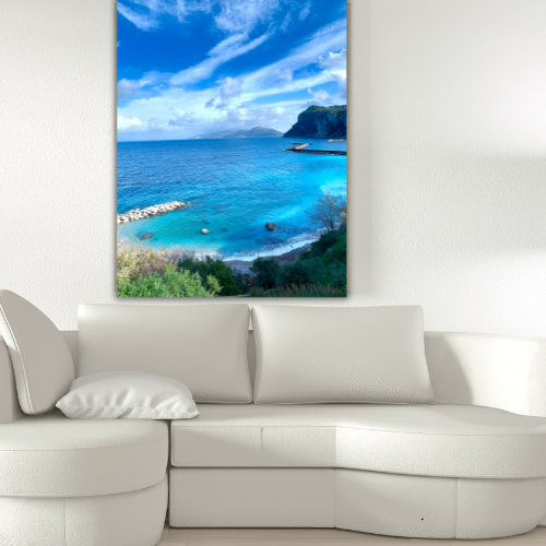 Symphony of Blue Capri Canvas