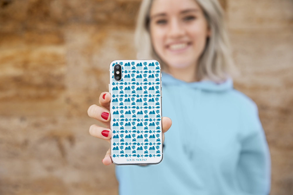 Blue Species Protected Capri iPhone Rubber Cover