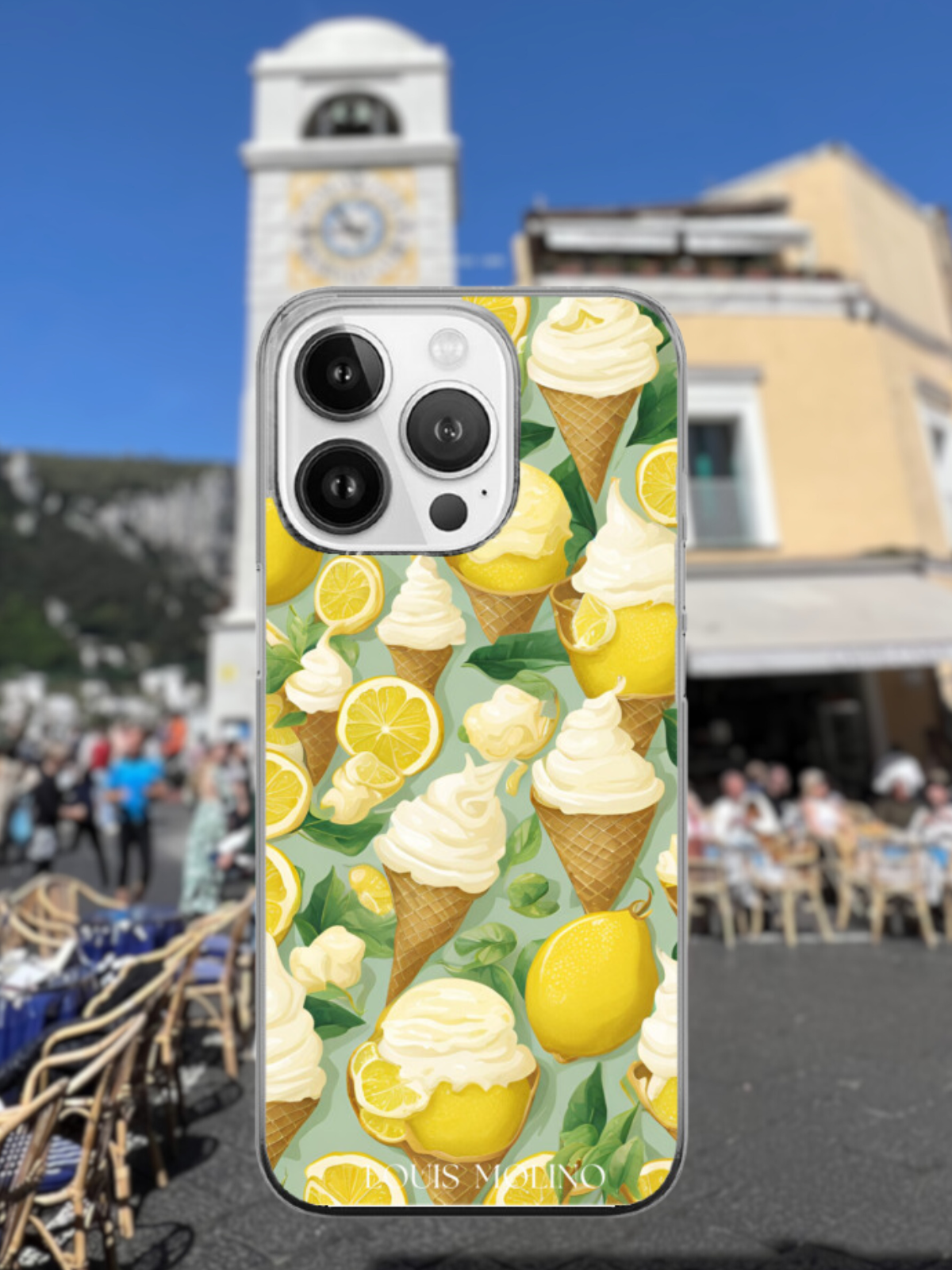 Cover Gomma iPhone Ice Cream Sweet Limone Capri