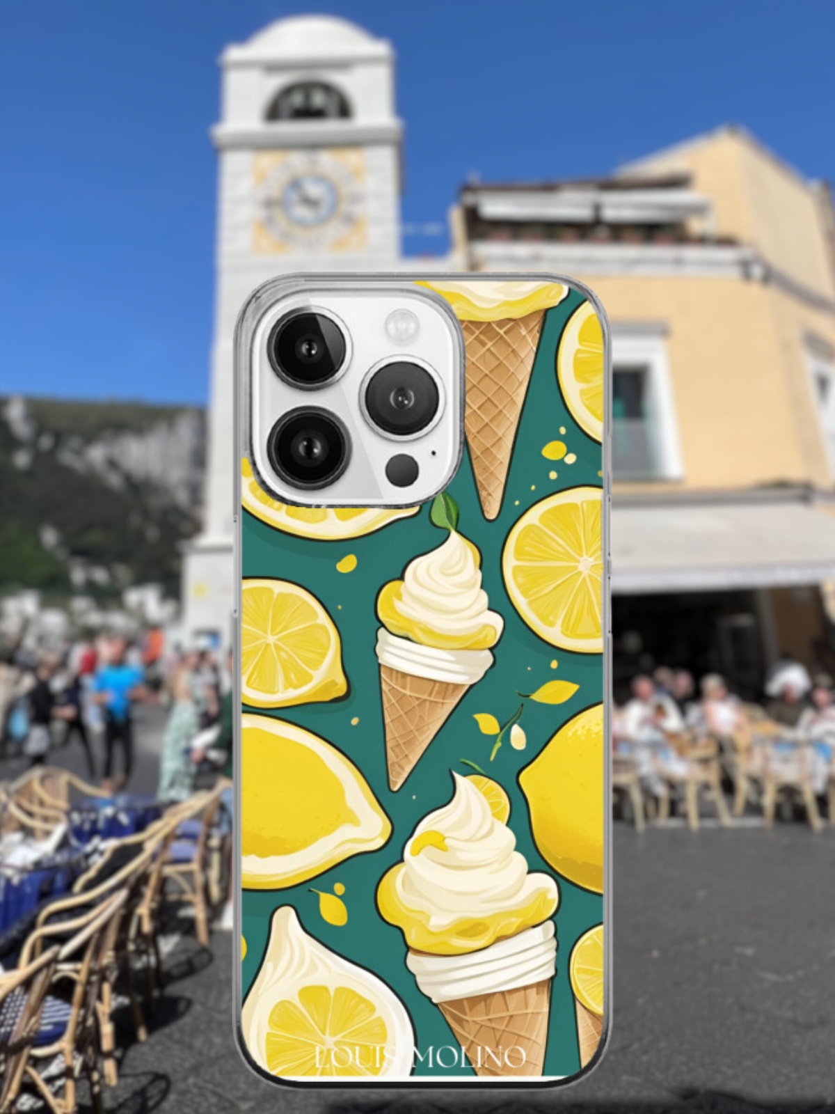 Cover Gomma iPhone Ice Lemon Mint Capri
