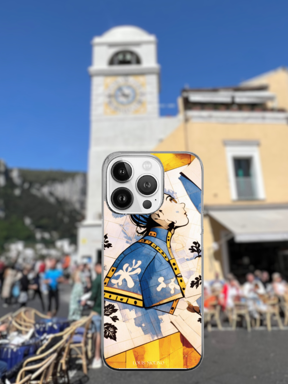 Cover Gomma iPhone Guardian Of Capri in Time