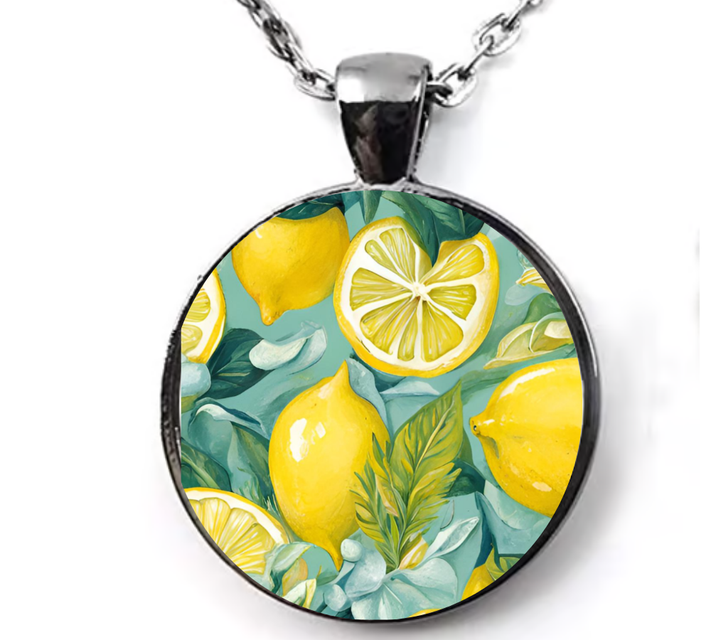 Round Pendant GLACE LEMON CAPRI