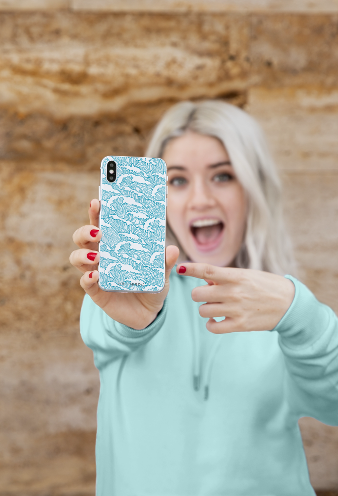 AQUA CAPRI Rubber iPhone Cover