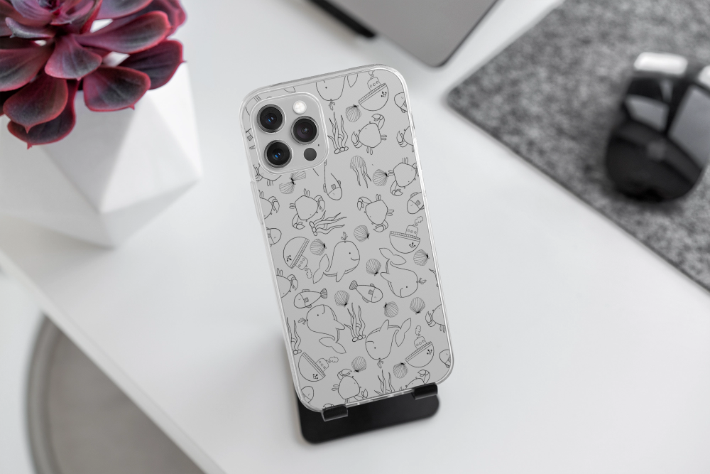 Cover Gomma iPhone  Happy Sea Life Capri
