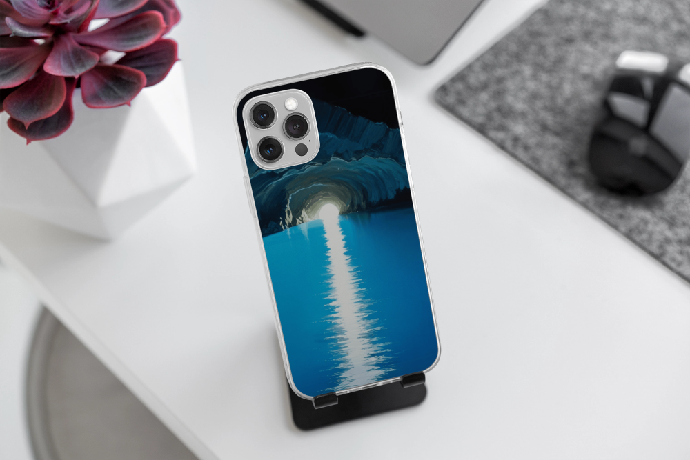 Cover Gomma iPhone GROTTA AZZURRA PAINT