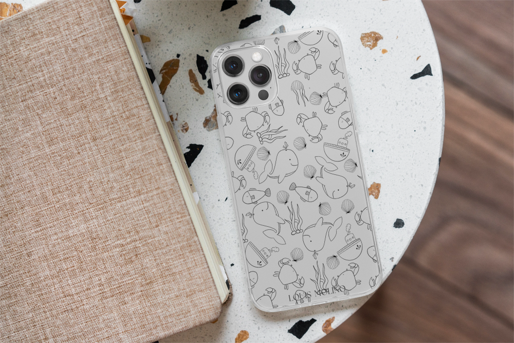 Cover Gomma iPhone  Happy Sea Life Capri