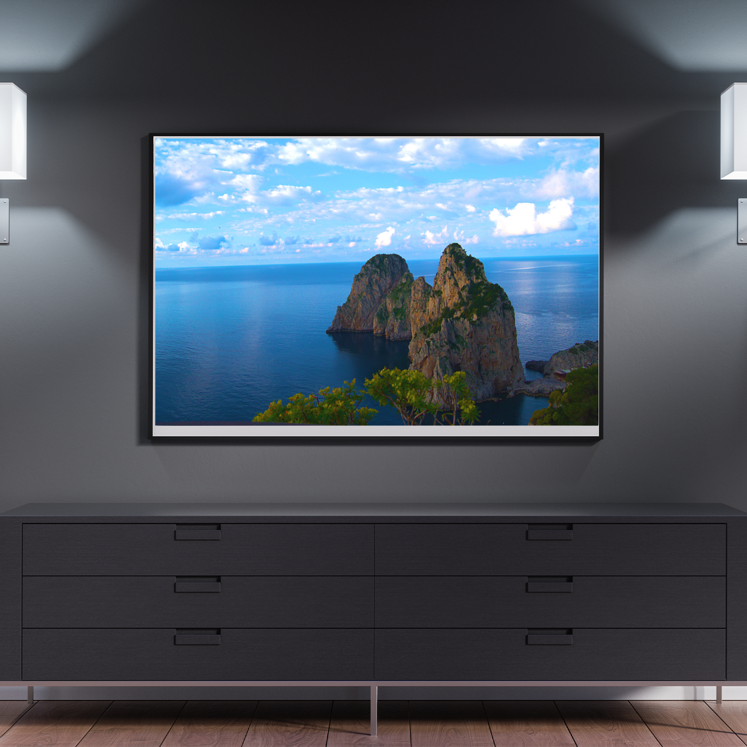 Poster con Cornice 45x30 Capri Blu Incanto