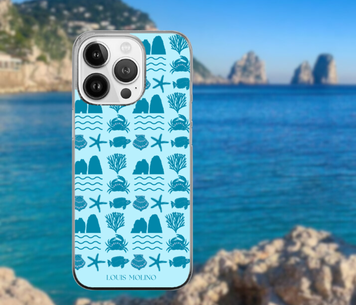 Cover Gomma iPhone Faraglioni Sea Species Capri