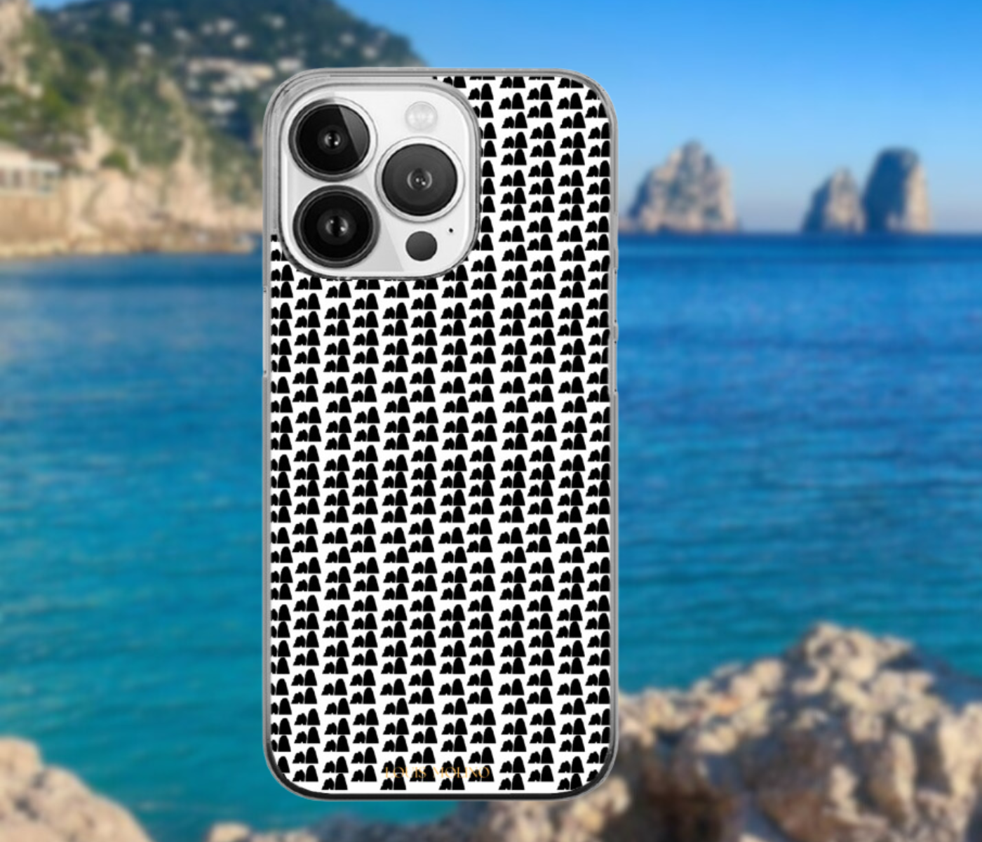 Cover Gomma iPhone Faraglioni Small and Black