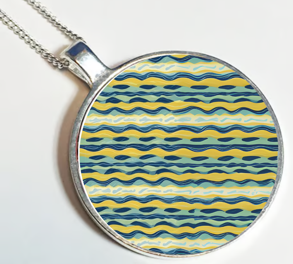 Round Pendant BORDER CAPRI PAINT