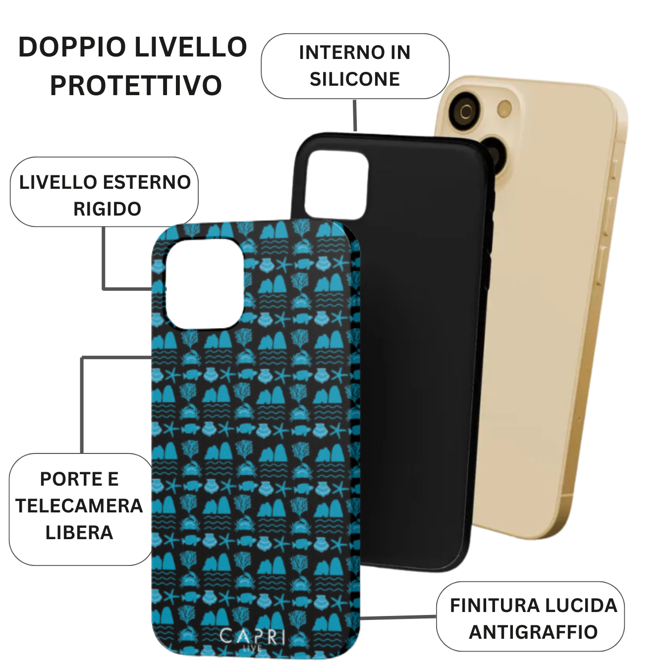 Capri Faraglioni Marine black