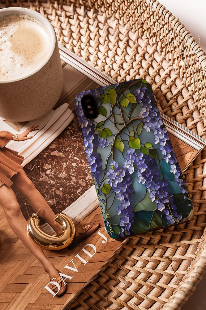 Stained Glass Whisteria Phone Case