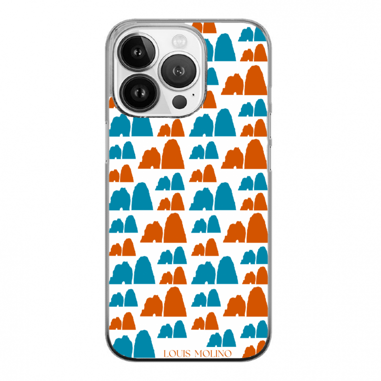 Cover Gomma iPhone Faraglioni Blue e Orange