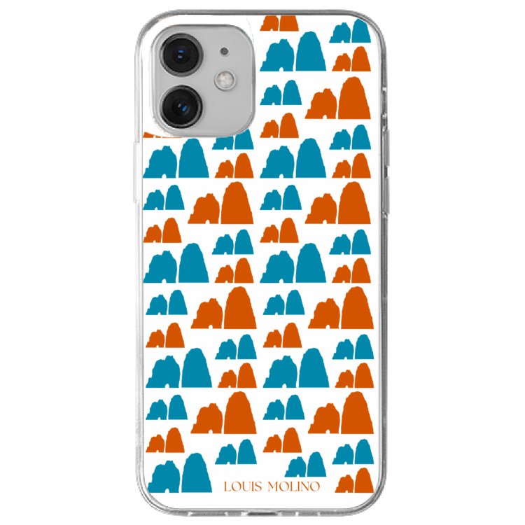 Faraglioni Blue and Orange iPhone Rubber Cover