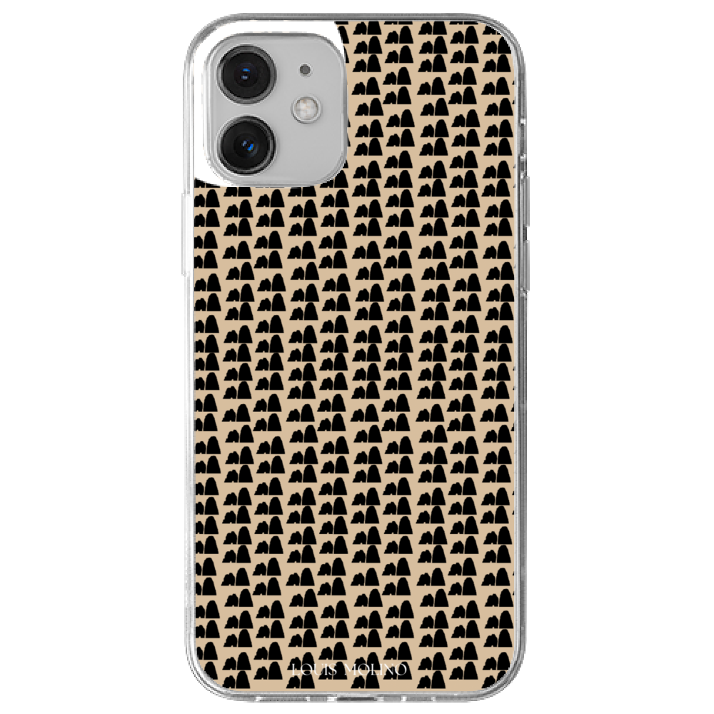 Cover Gomma iPhone  FARAGLIONI IN CREAM SMALL AND BLACK