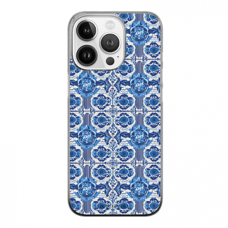 BLUE CAPRI MEMORIES iPhone Rubber Cover