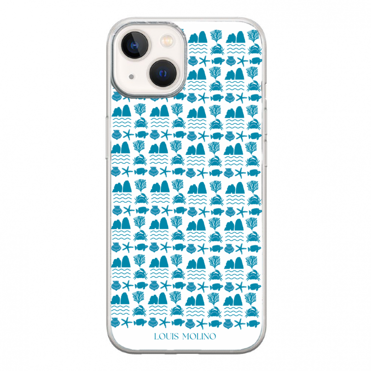 Cover Gomma iPhone Blue Species Protected Capri