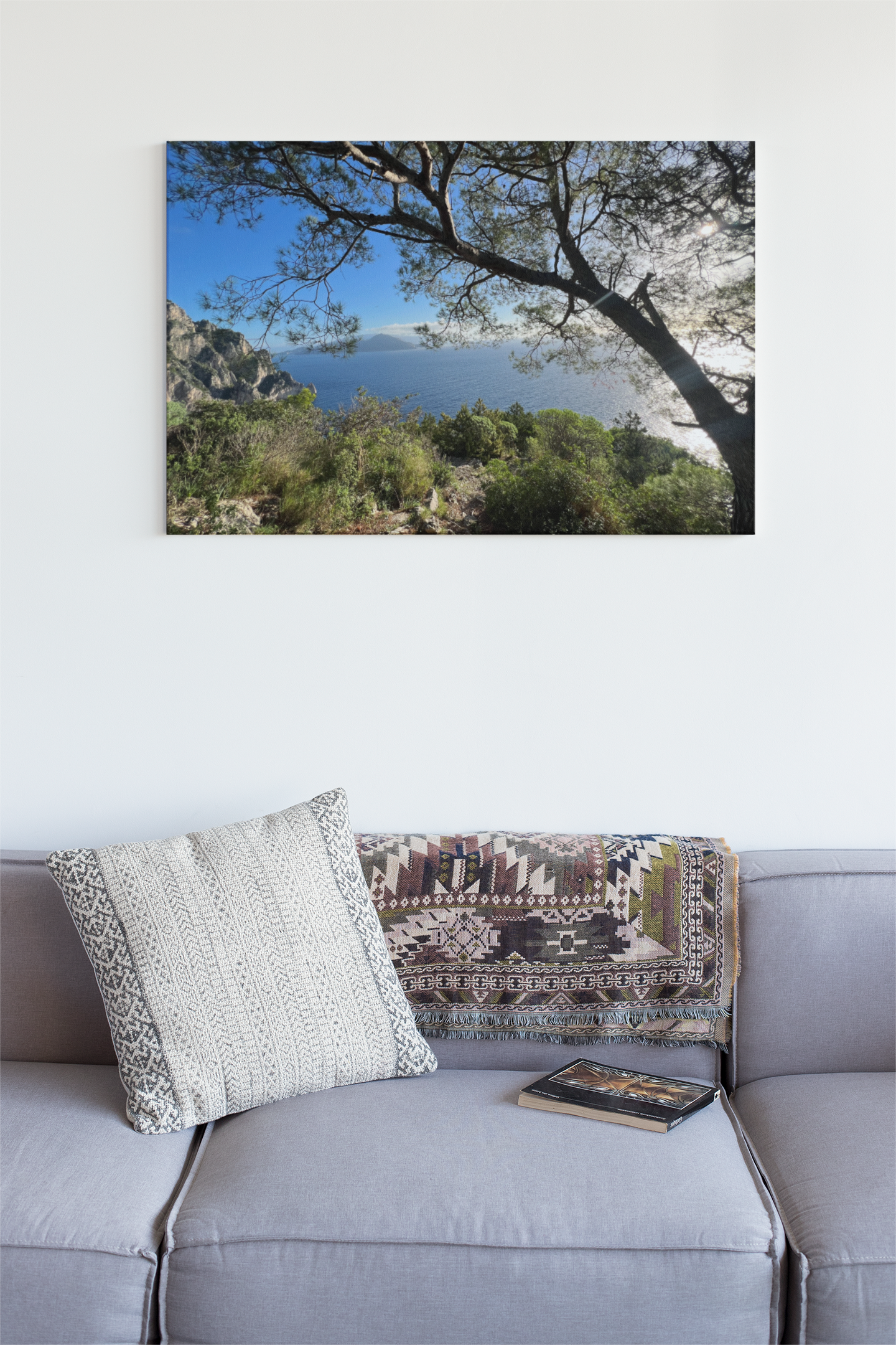 Canvas Belvedere from Piazzetta della Noci in Capri