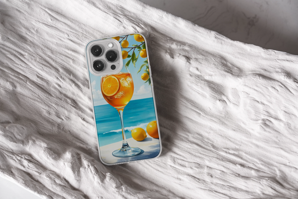 Cover Gomma iPhone Spritz Lemon Capri