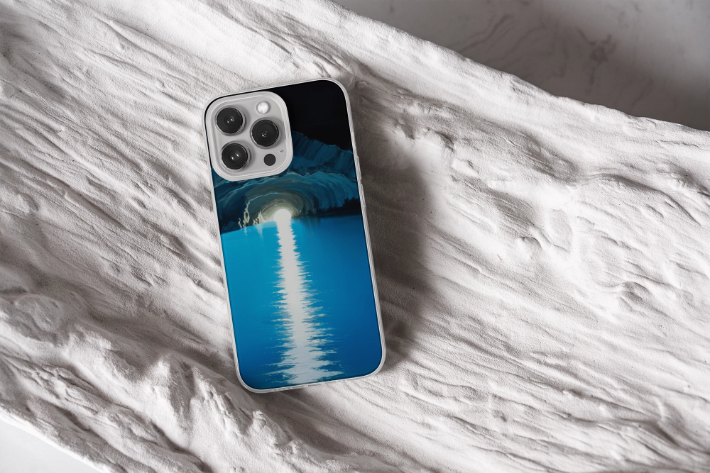 Cover Gomma iPhone GROTTA AZZURRA PAINT