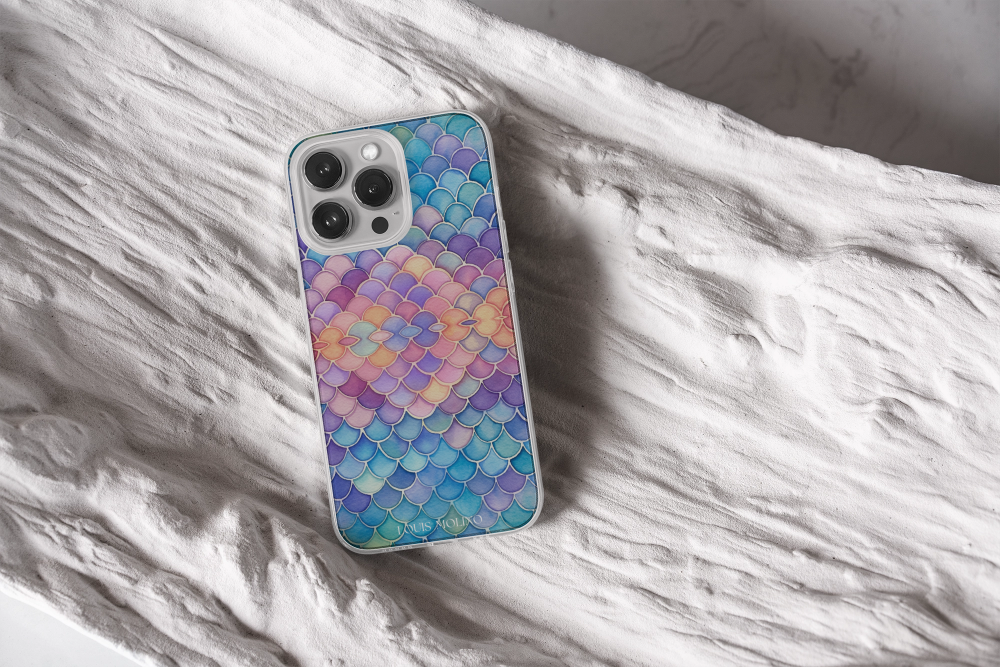 WATERCOLOR CAPRI iPhone Rubber Cover