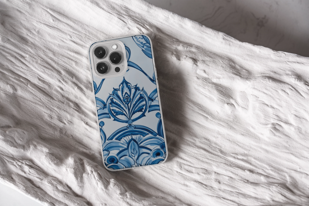 Cover Gomma iPhone BLUE WEAVING CAPRI