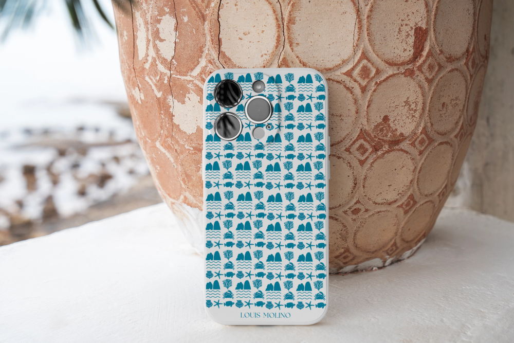 Blue Species Protected Capri iPhone Rubber Cover