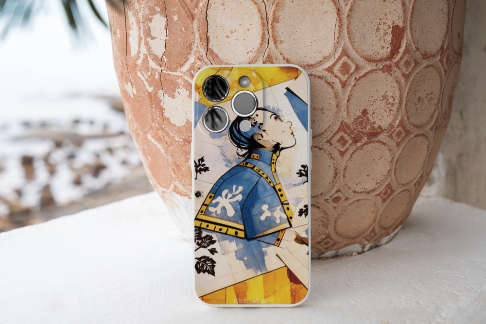 Rubber iPhone Cover Guardian Of Capri in Time