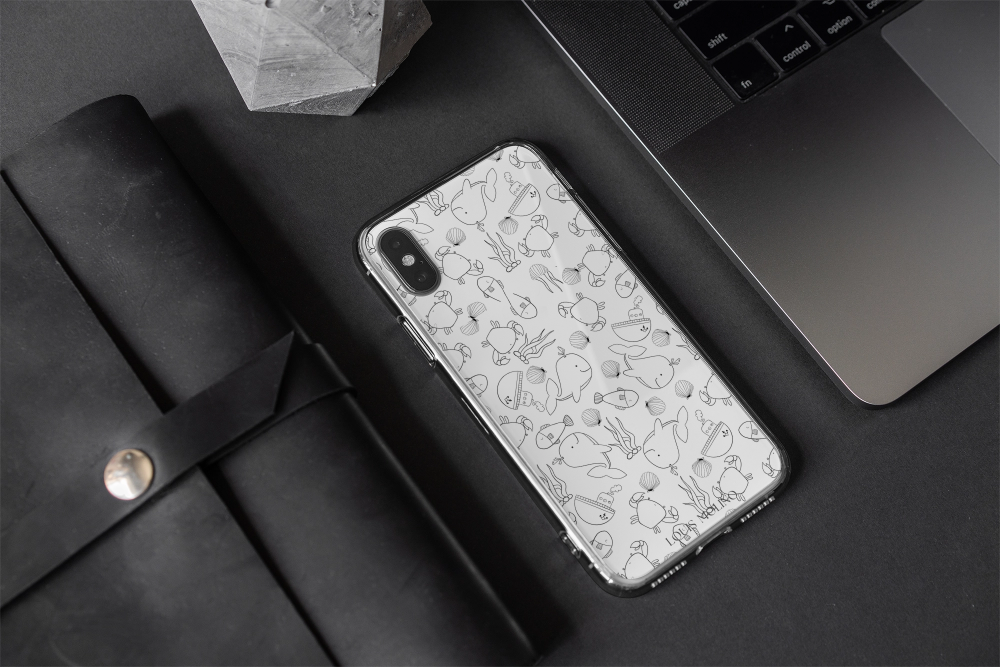 Cover Gomma iPhone  Happy Sea Life Capri