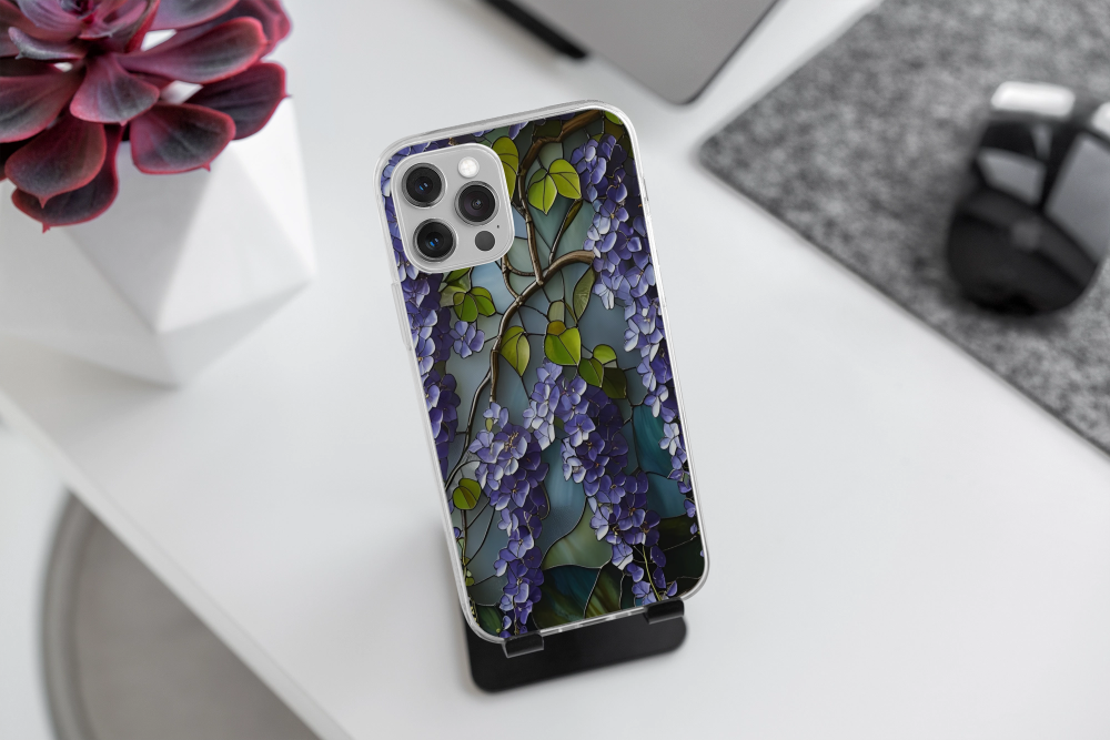 Stained Glass Whisteria Phone Case