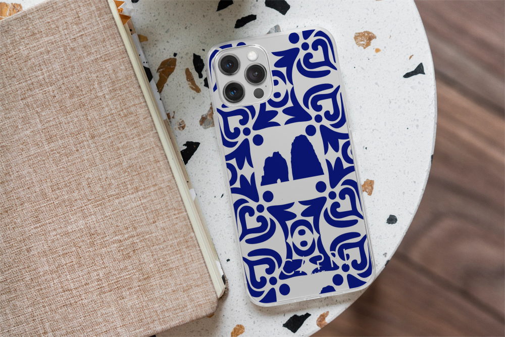 Capri Blu Tile Faraglioni Maiolica