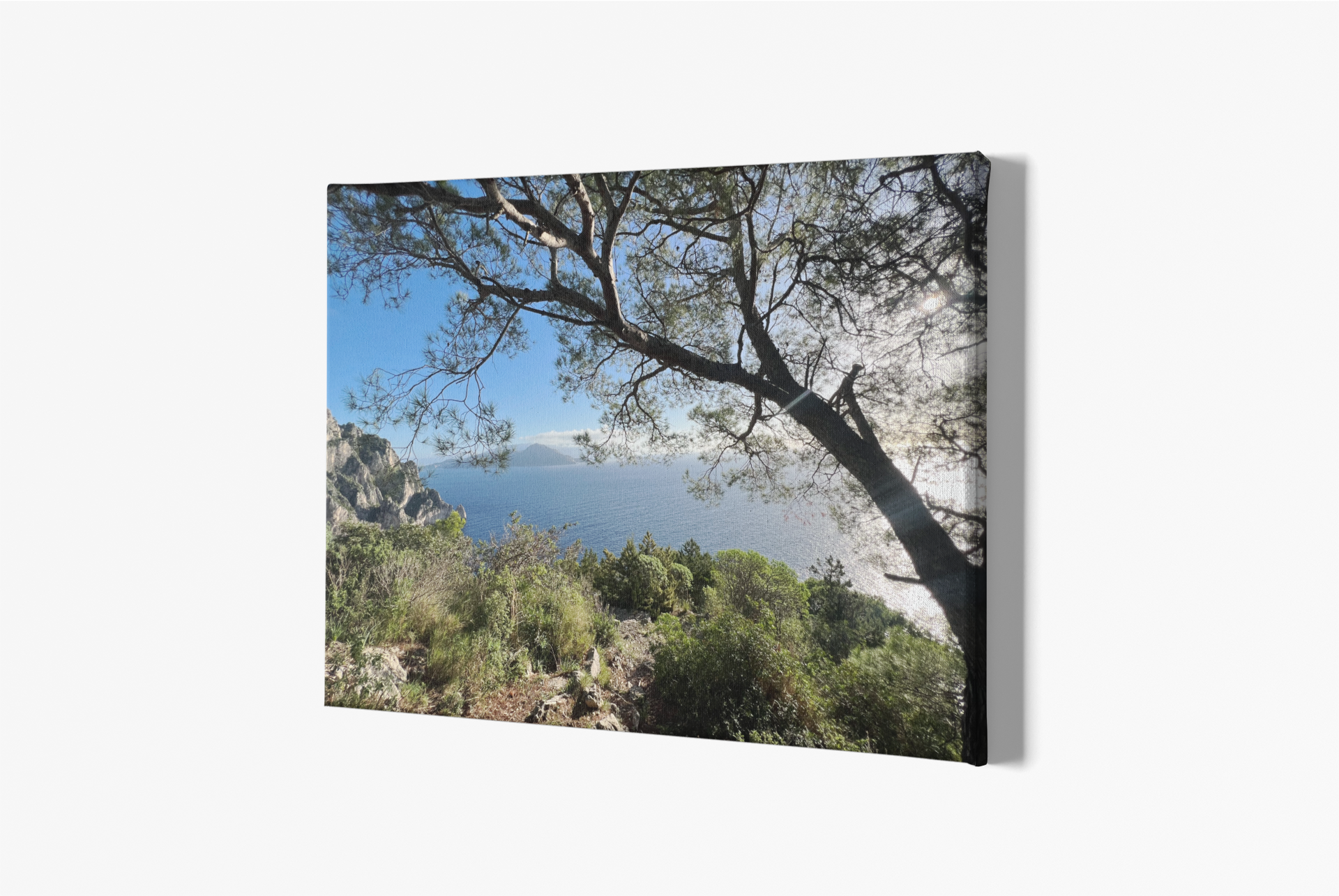Canvas Belvedere from Piazzetta della Noci in Capri