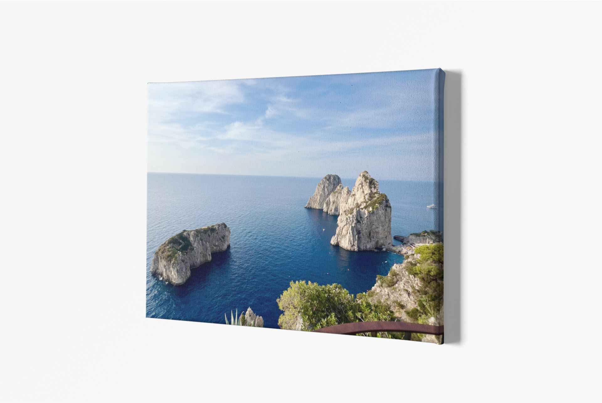 Canvas Faraglioni and Monacone viewpoint Capri