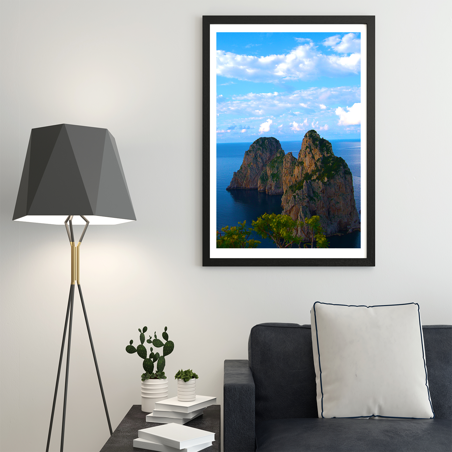 Poster con Cornice 40x60 Capri Blu Incanto