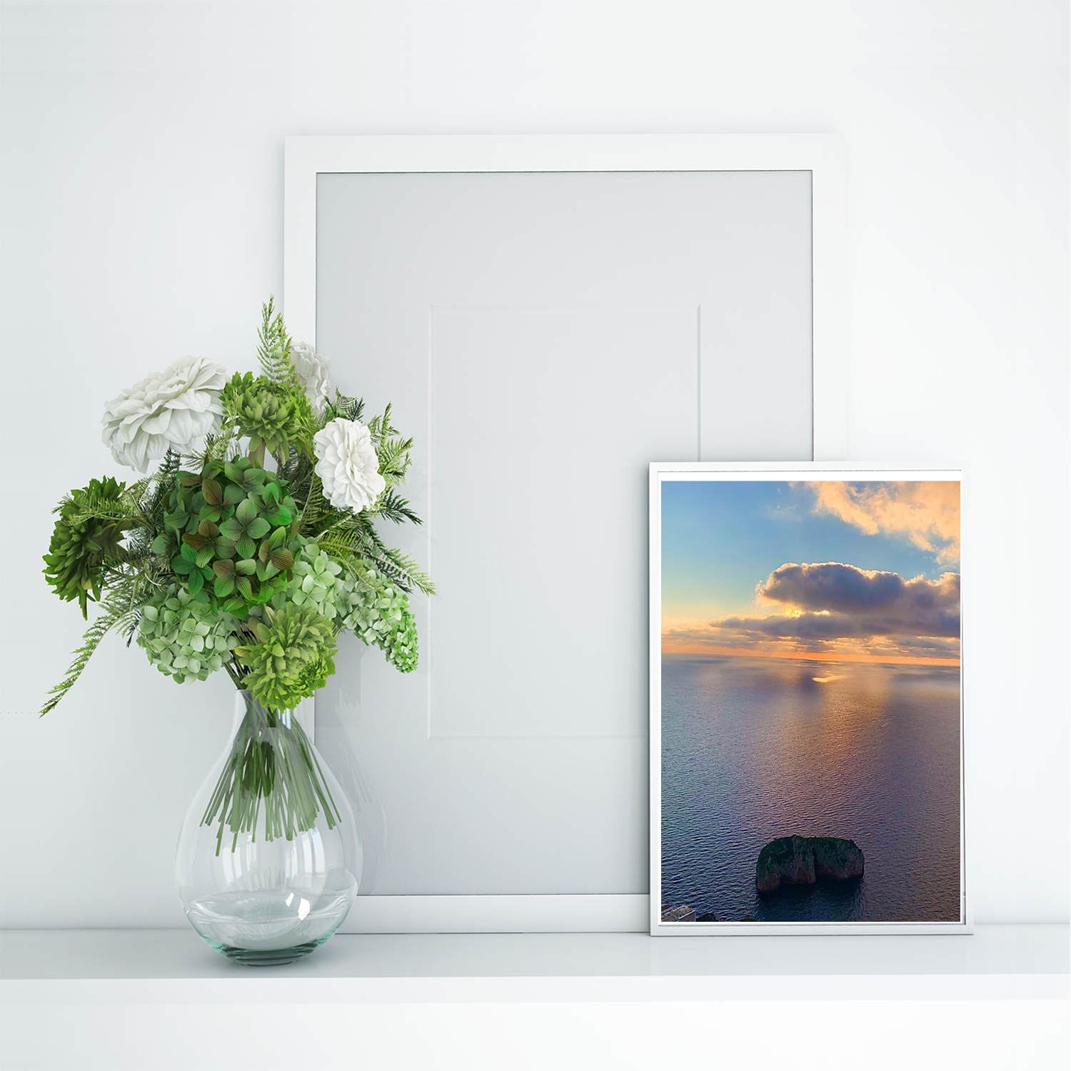 Poster con Cornice 40x60 Capri Alba Monacone
