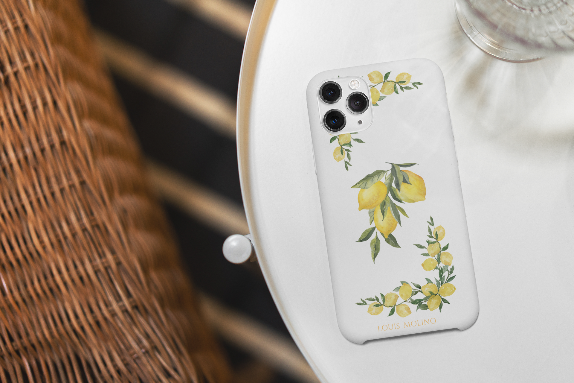 Rubber iPhone Cover LEMON PAINT CAPRI
