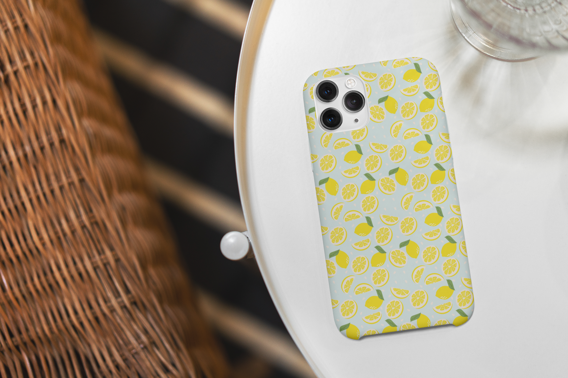 FRESH LEMON CAPRI iPhone Rubber Cover