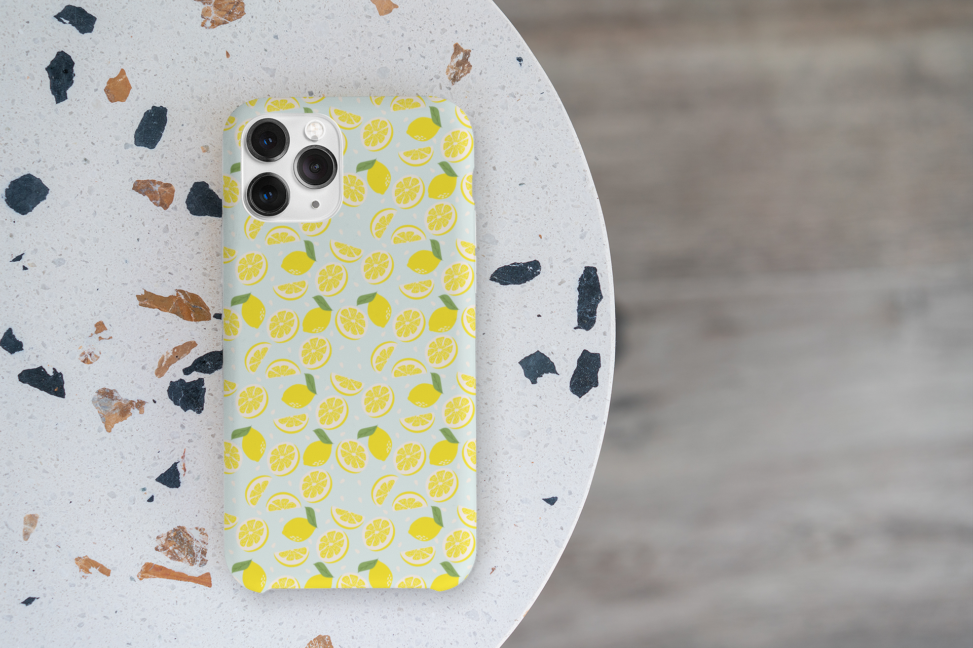 FRESH LEMON CAPRI iPhone Rubber Cover