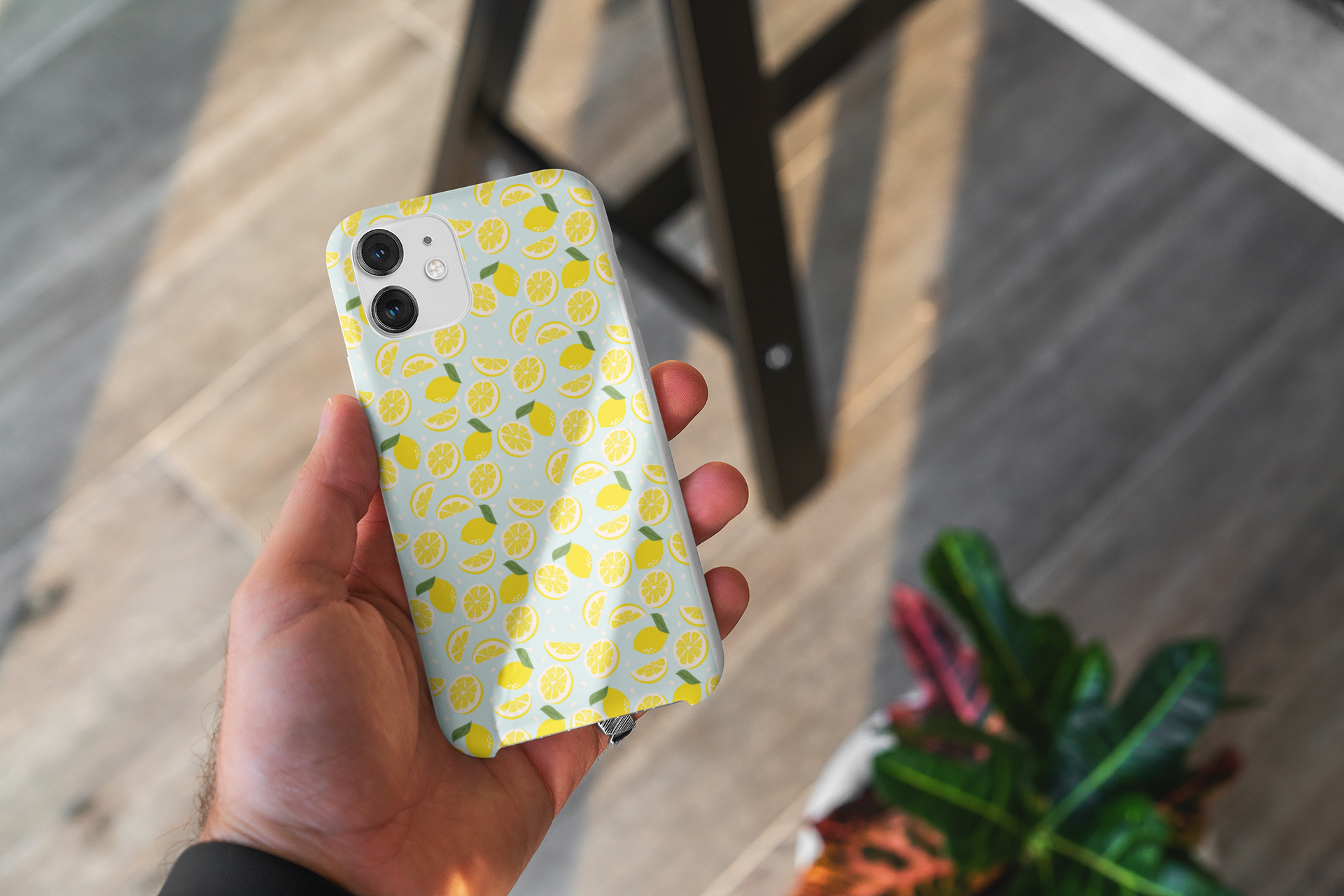 FRESH LEMON CAPRI iPhone Rubber Cover