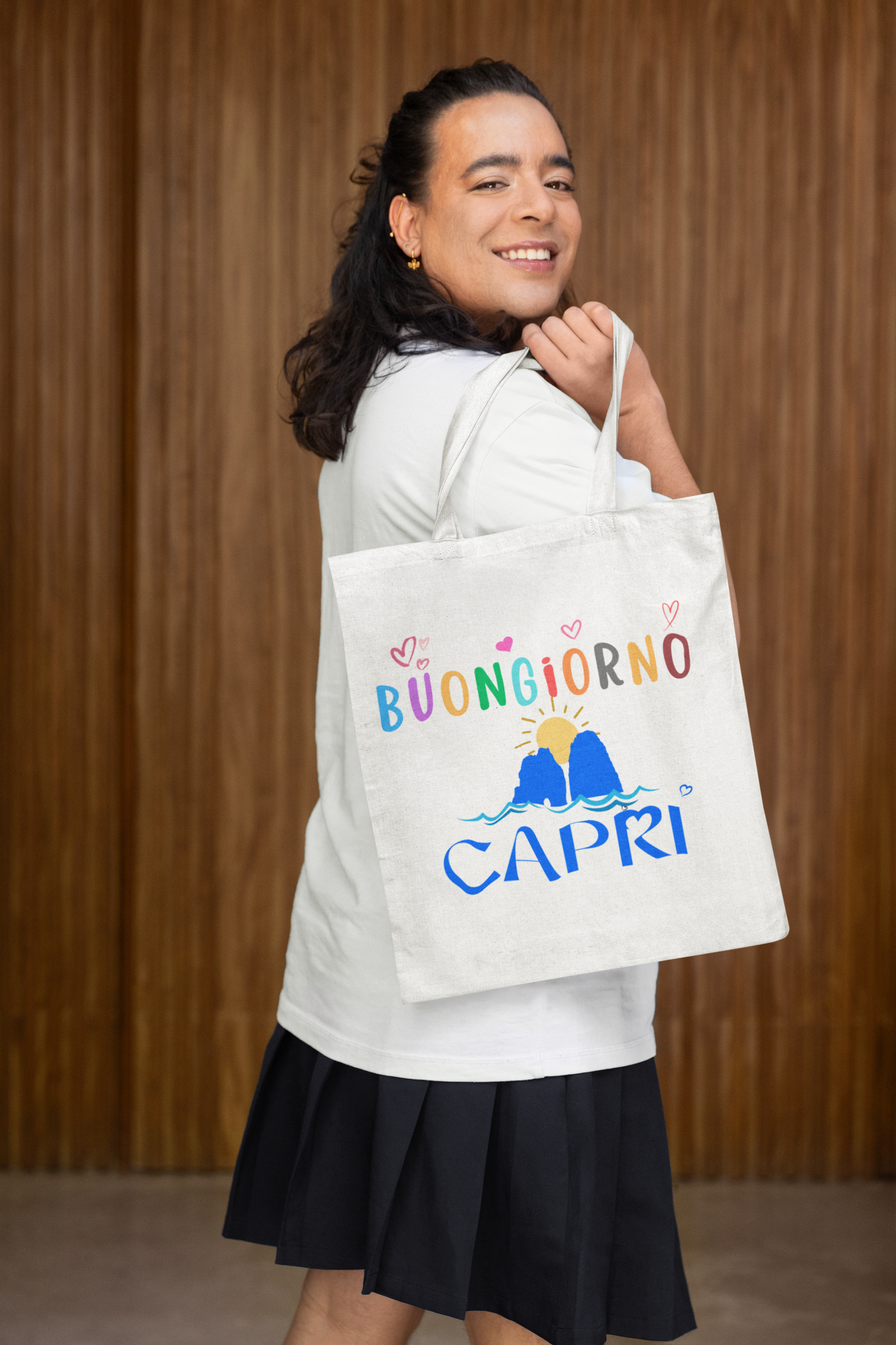 All Over Good Morning Capri Bag