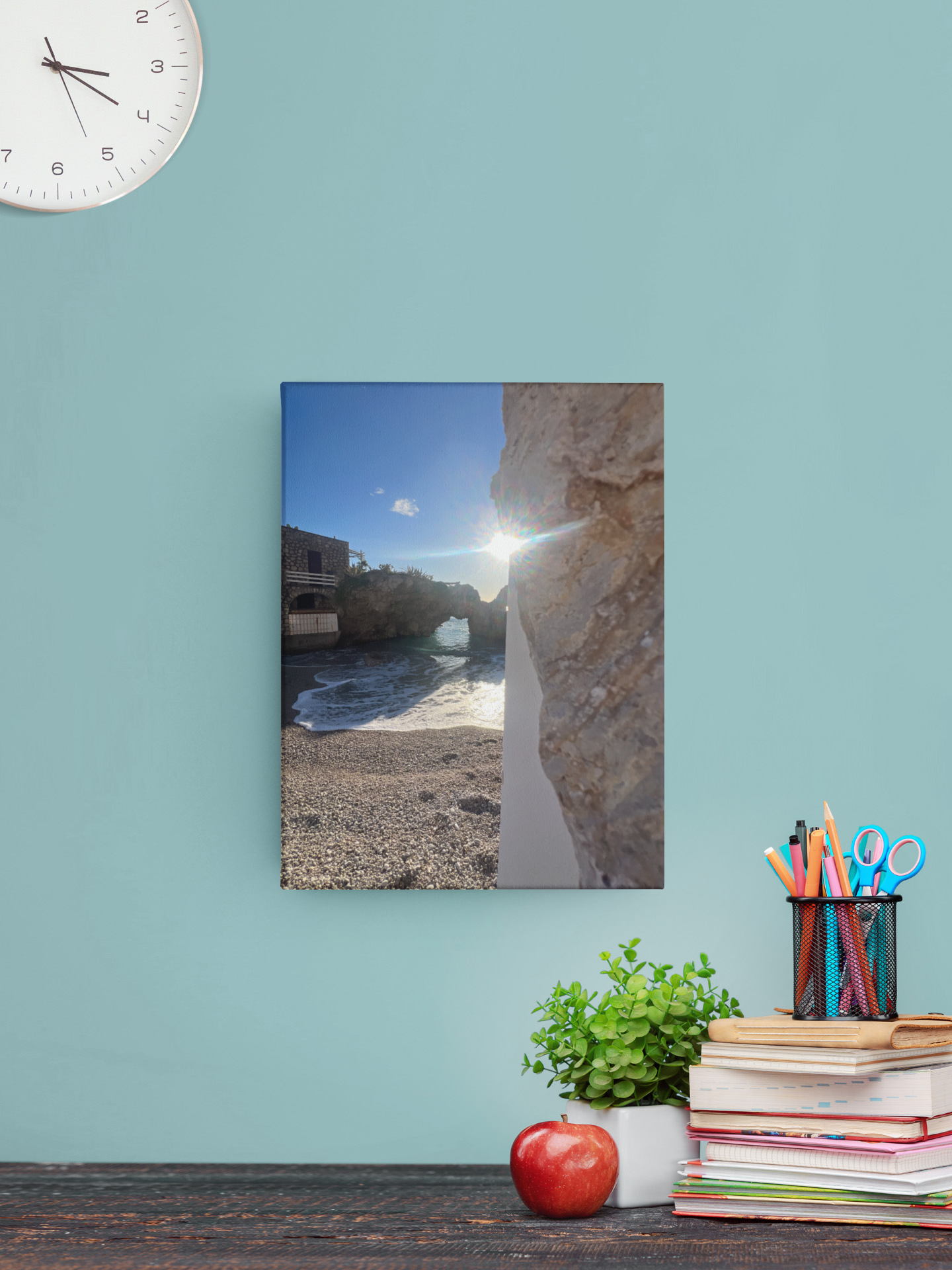 Canvas Marina Piccola ray of sunshine arch mermaid rock