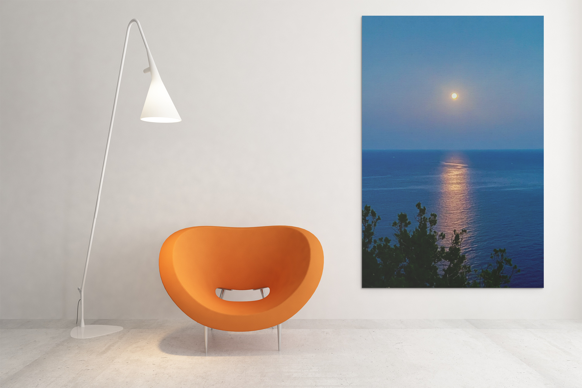 Canvas Luna sul Mare Capri