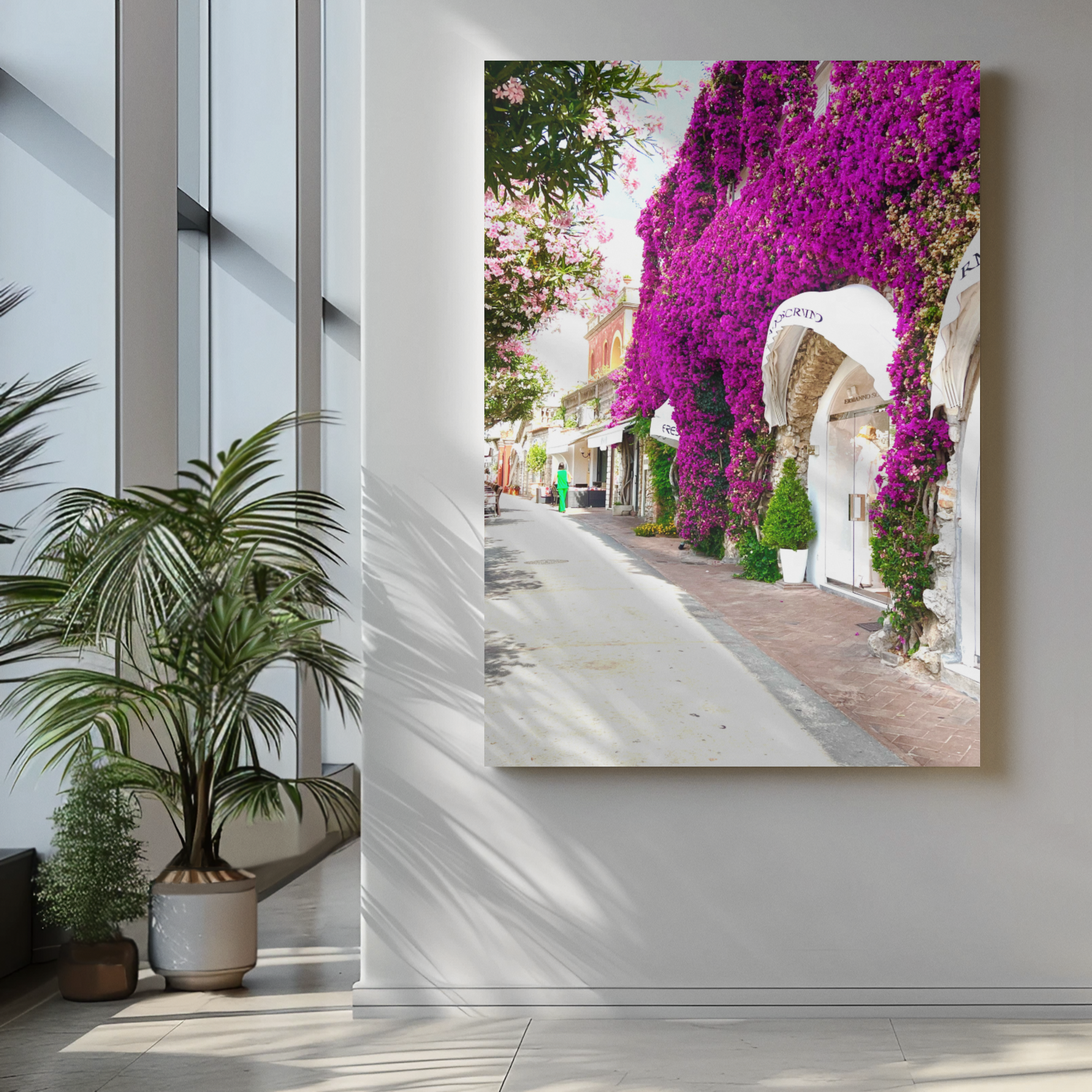 Canvas Via Camerelle Capri the Bouganvillea