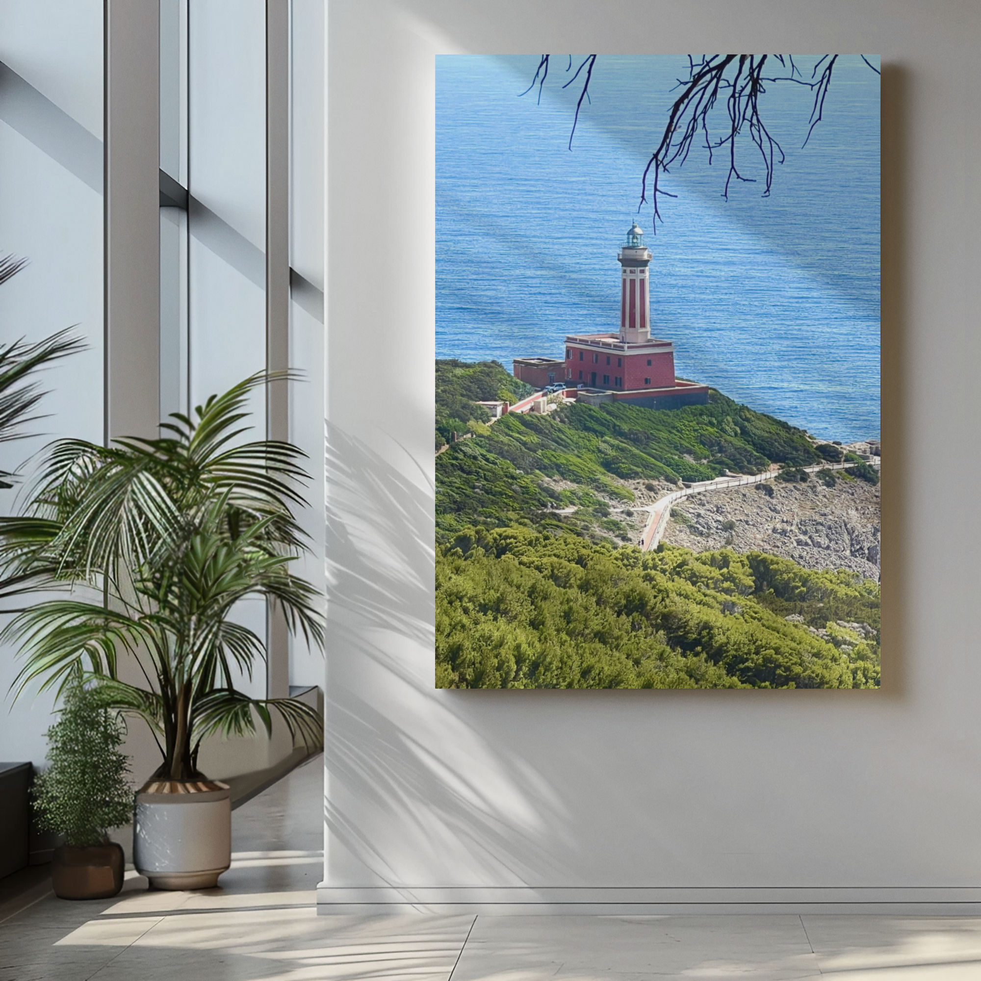 Canvas Punta Carena Lighthouse